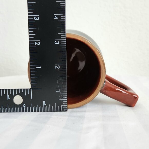 Fall Harvest Ceramic Coffee Mug Cup 3D Autumn Leaves Pumpkin Decor Black Orange - Picture 5 of 6